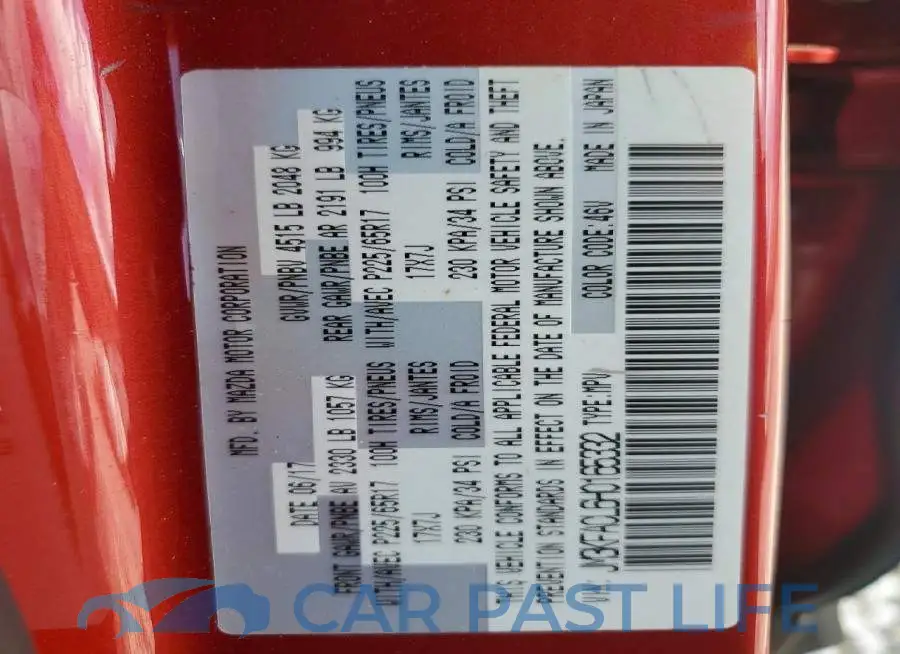 JM3KFACL6H0165332# 13