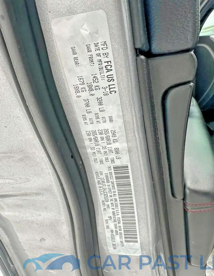 1C4RJFLG4JC325220# 10