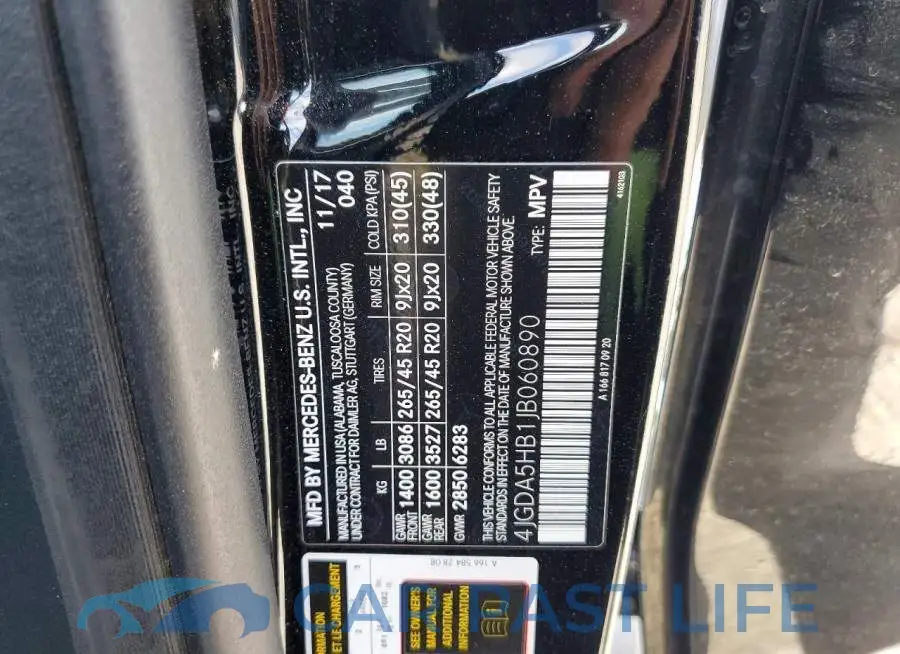 4JGDA5HB1JB060890# 13