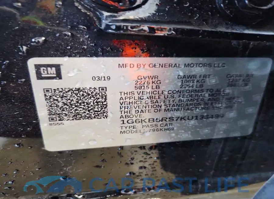 1G6KB5RS7KU133499# 12