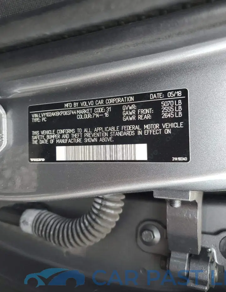 LVY102AK6KP083744# 12