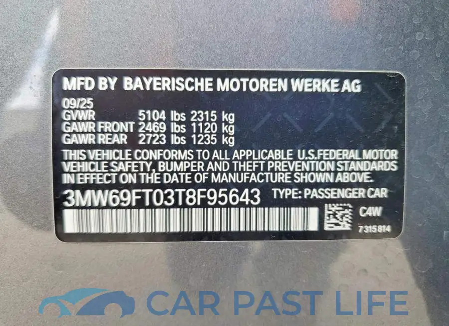 3MW69FT03T8F95643# 12