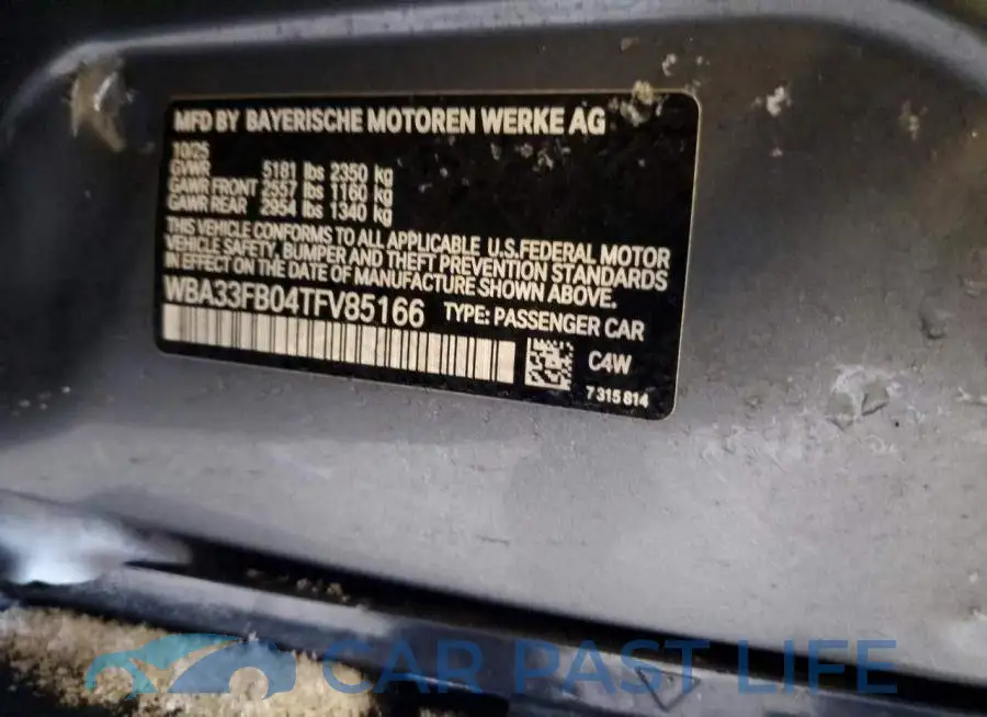 WBA33FB04TFV85166# 12