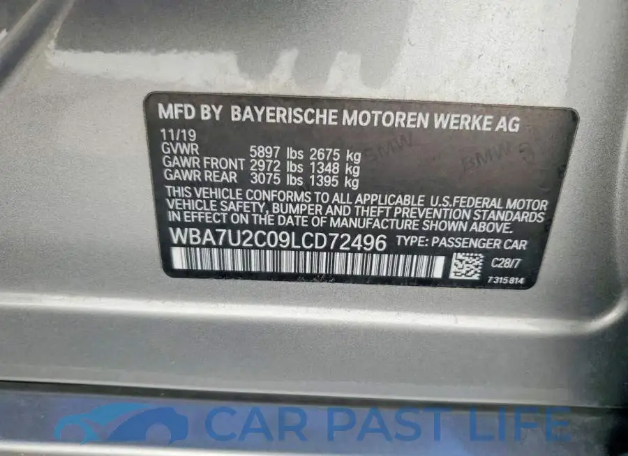 WBA7U2C09LCD72496# 12