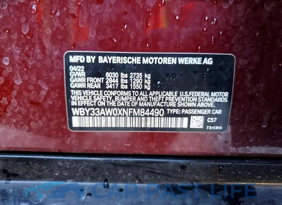 WBY33AW0XNFM84490# 12