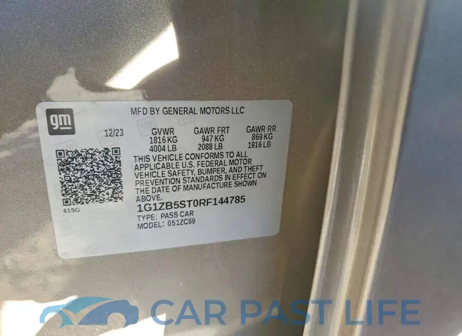 1G1ZB5ST0RF144785# 12