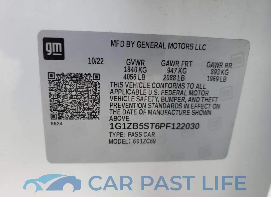 1G1ZB5ST6PF122030# 12