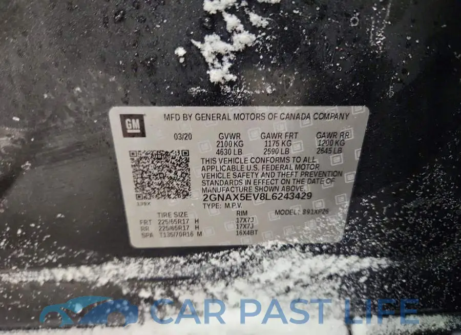 2GNAX5EV8L6243429# 13