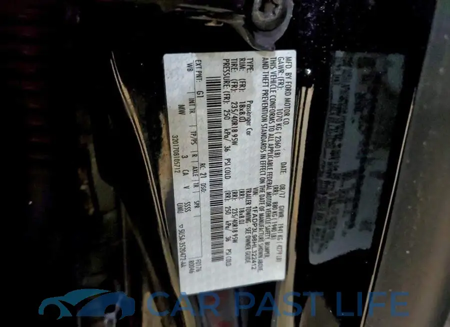 1FADP3L98HL322412# 12