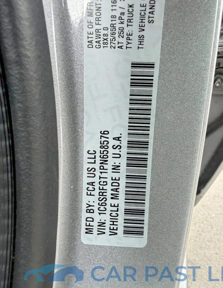 1C6SRFGT1PN658576# 10