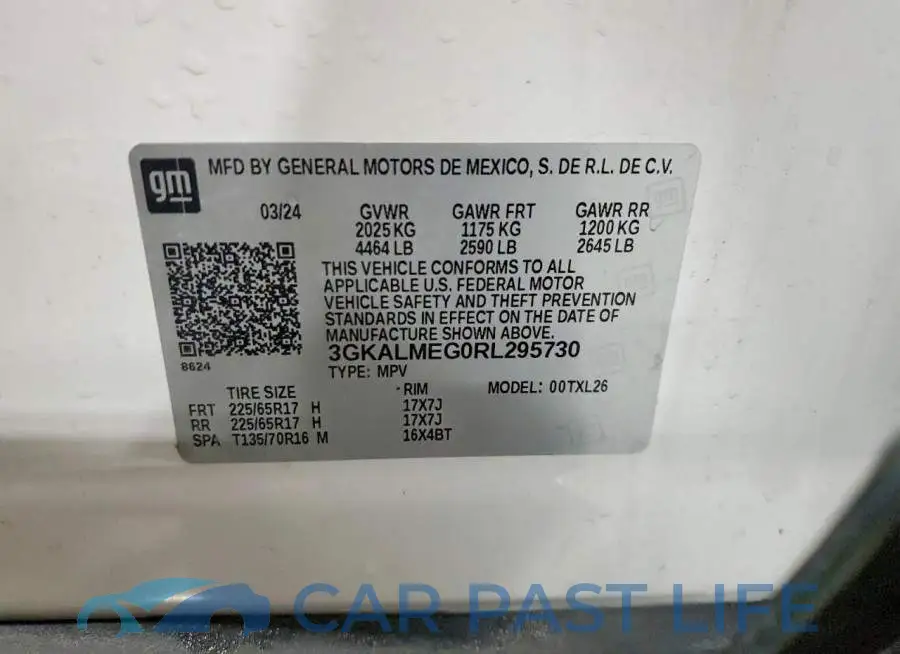 3GKALMEG0RL295730# 13