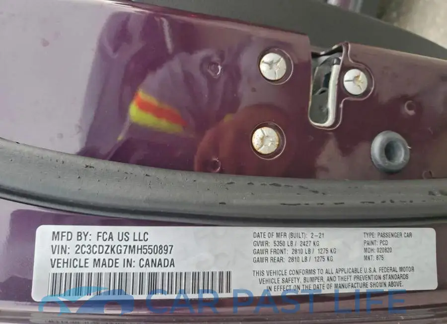 2C3CDZKG7MH550897# 12