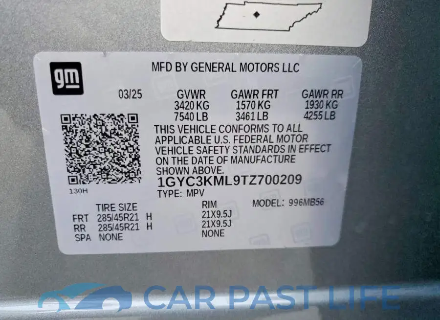 1GYC3KML9TZ700209# 13
