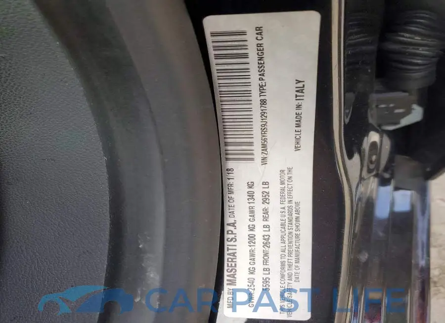 ZAM56YRS9J1291788# 12
