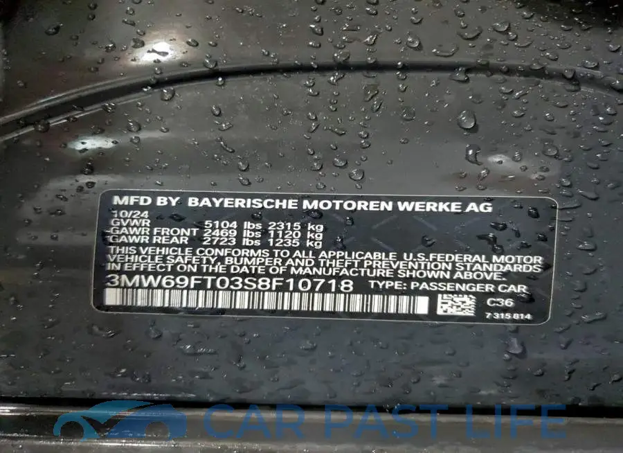 3MW69FT03S8F10718# 12