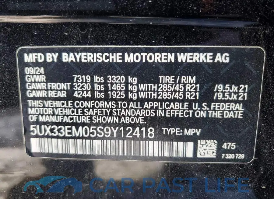 5UX33EM05S9Y12418# 14