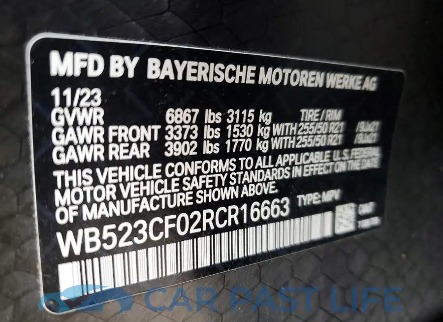 WB523CF02RCR16663# 13