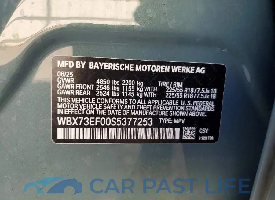 WBX73EF00S5377253# 12