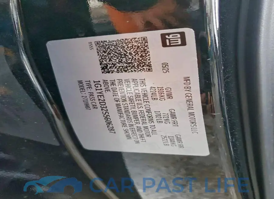 1G1YE2D32S5606287# 12
