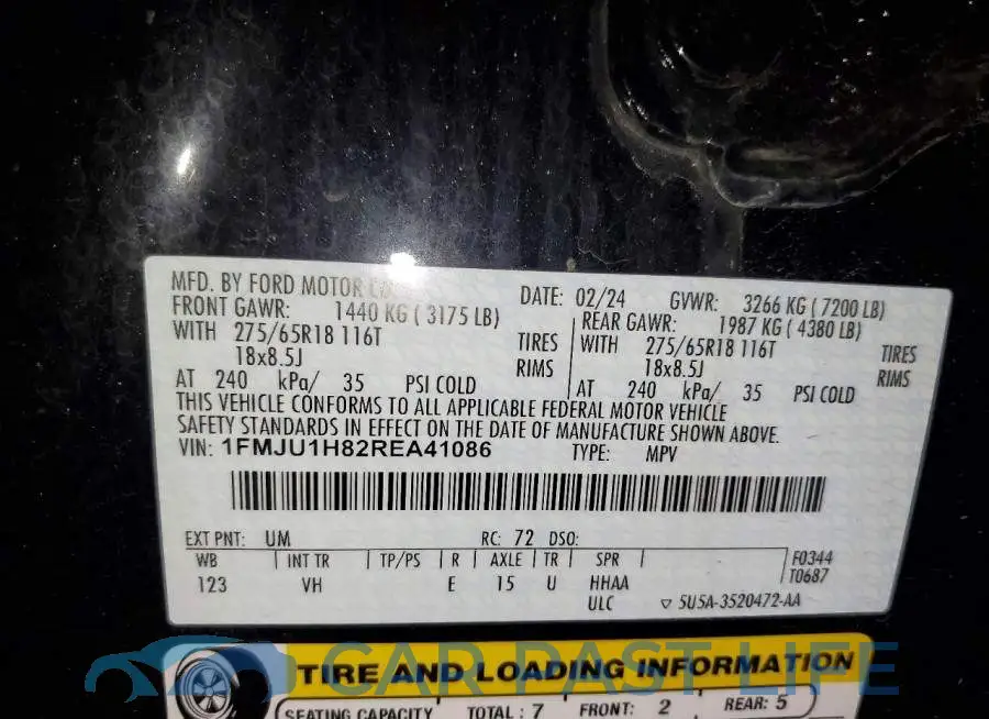 1FMJU1H82REA41086# 14