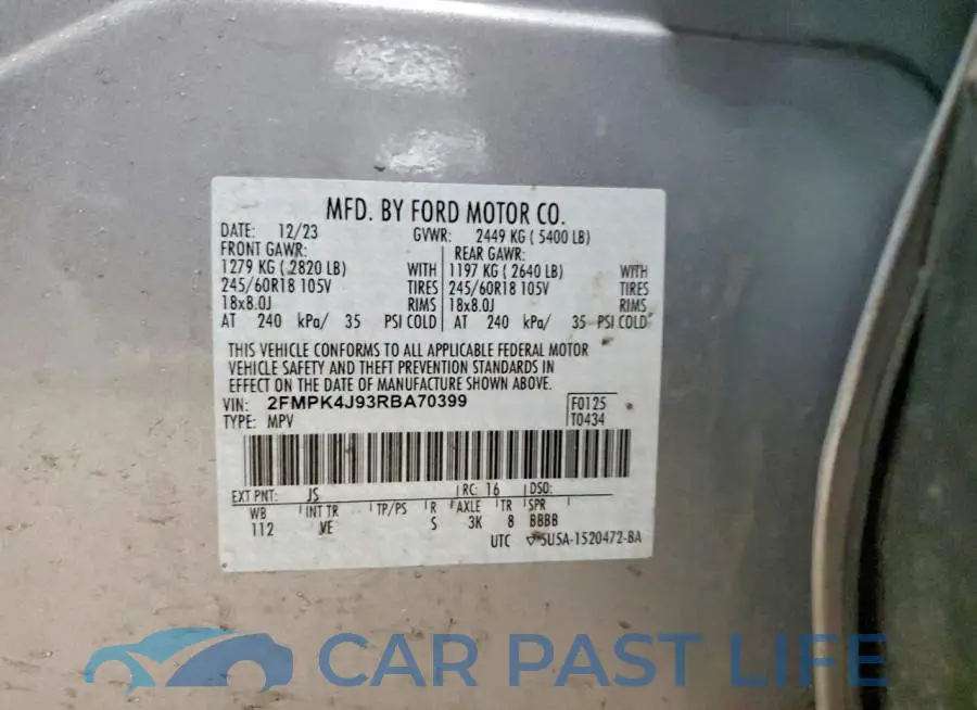 2FMPK4J93RBA70399# 14
