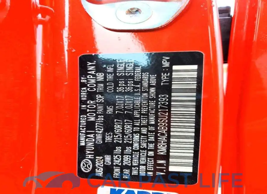 KM8HACAB9SU217393# 14