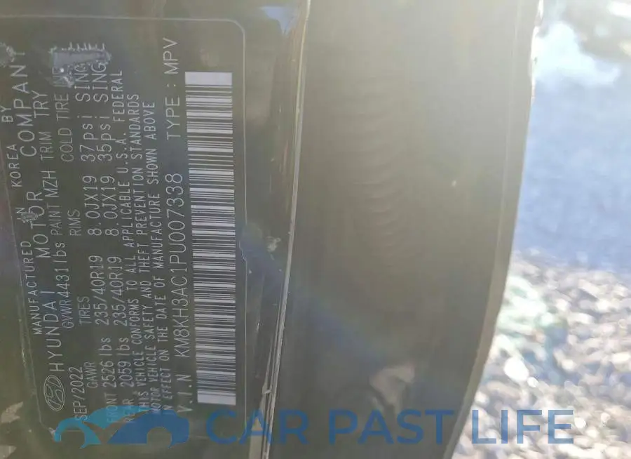 KM8KH3AC1PU007338# 13