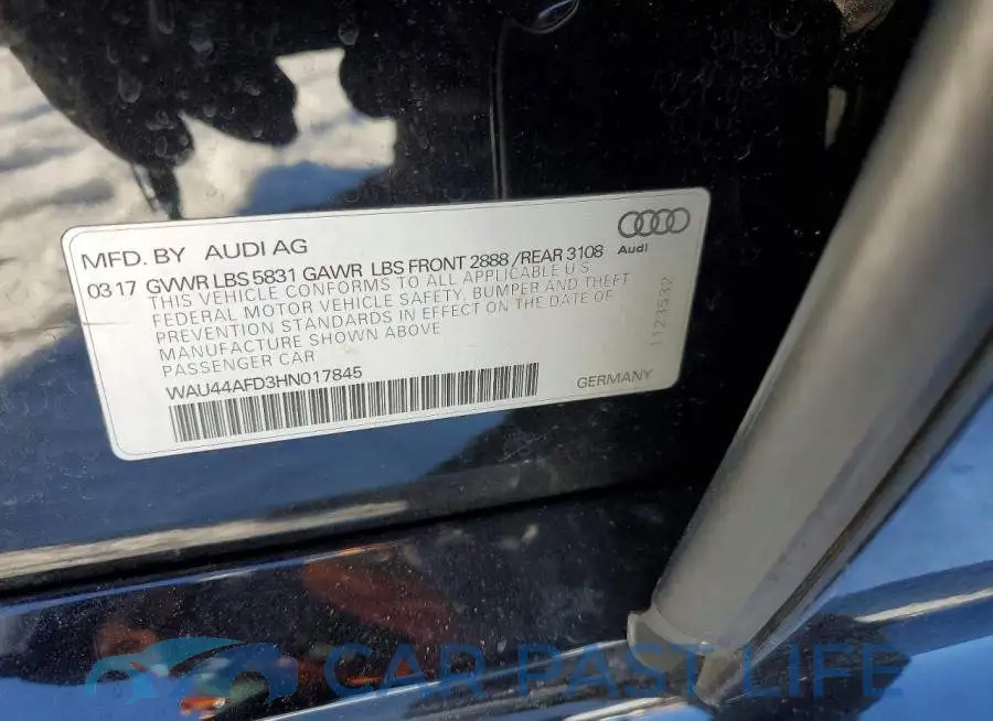 WAU44AFD3HN017845# 12