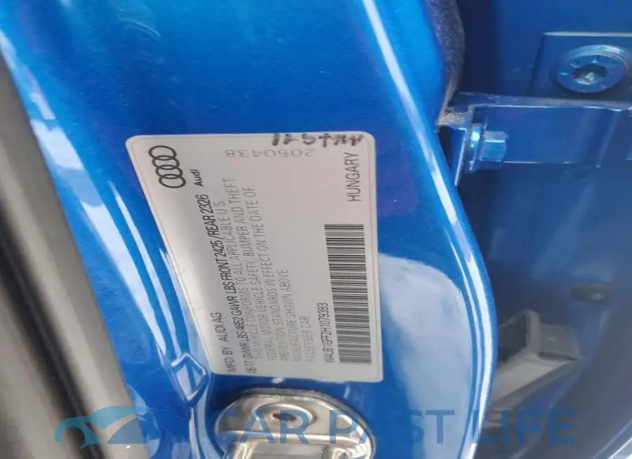 WAUB1GFF2H1079393# 13