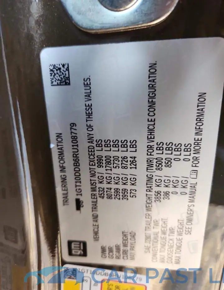 1GT10DDB6RU108779# 12