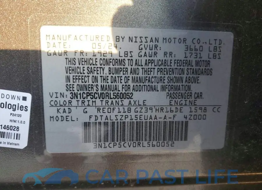 3N1CP5CV0RL560052# 13