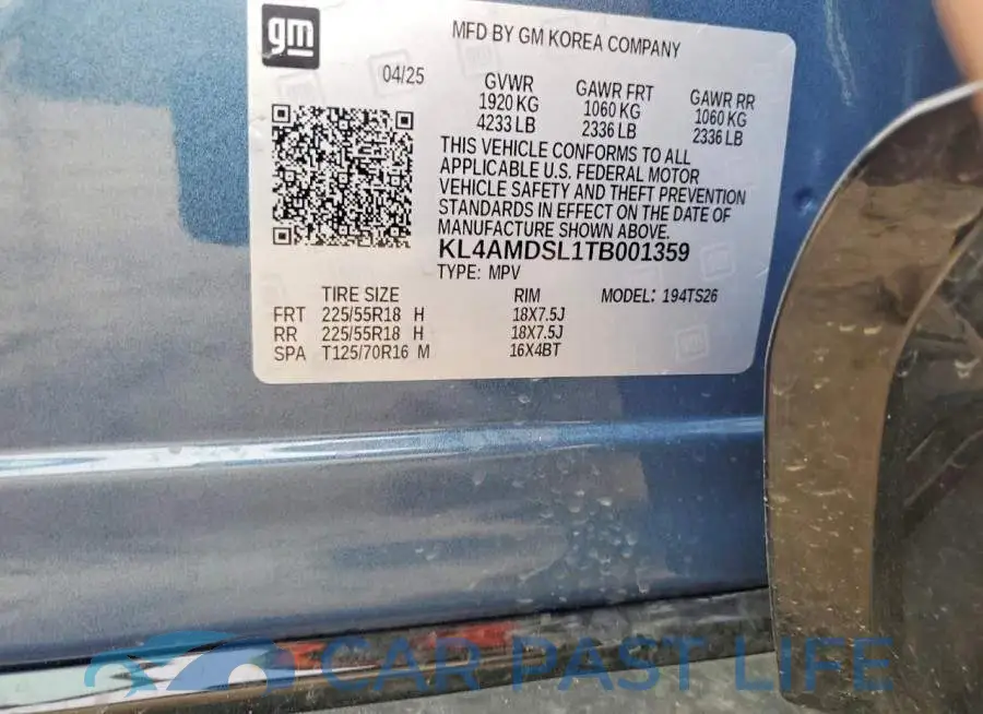 KL4AMDSL1TB001359# 13