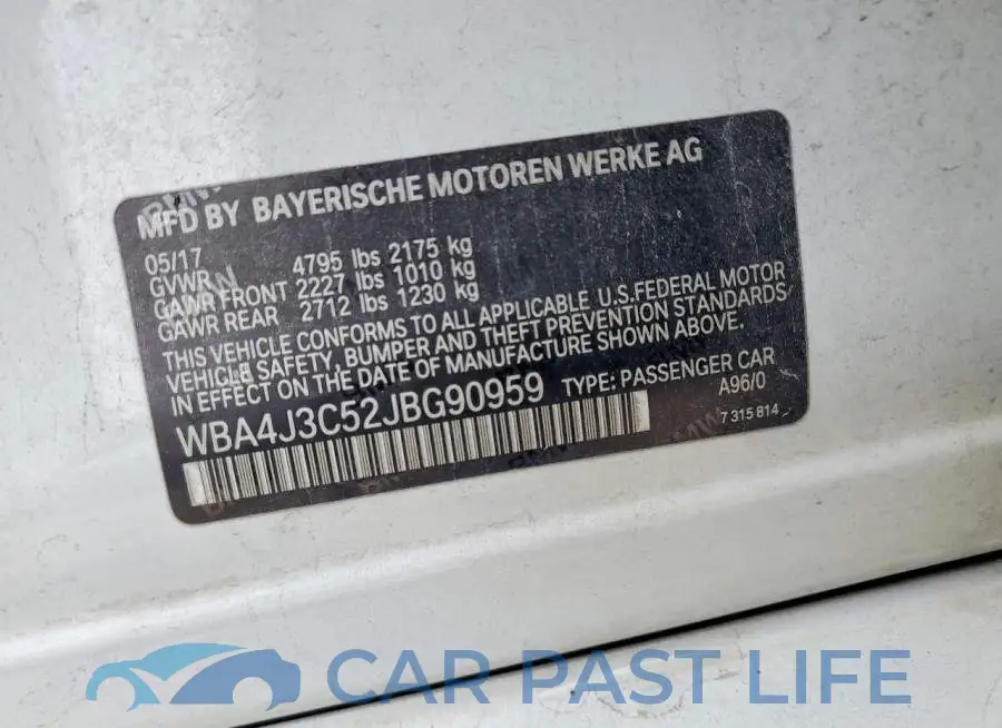 WBA4J3C52JBG90959# 12