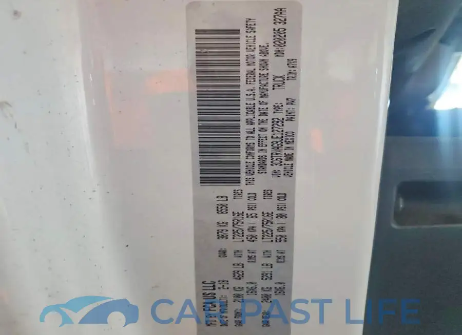 3C6TRVAG9JE127292# 13