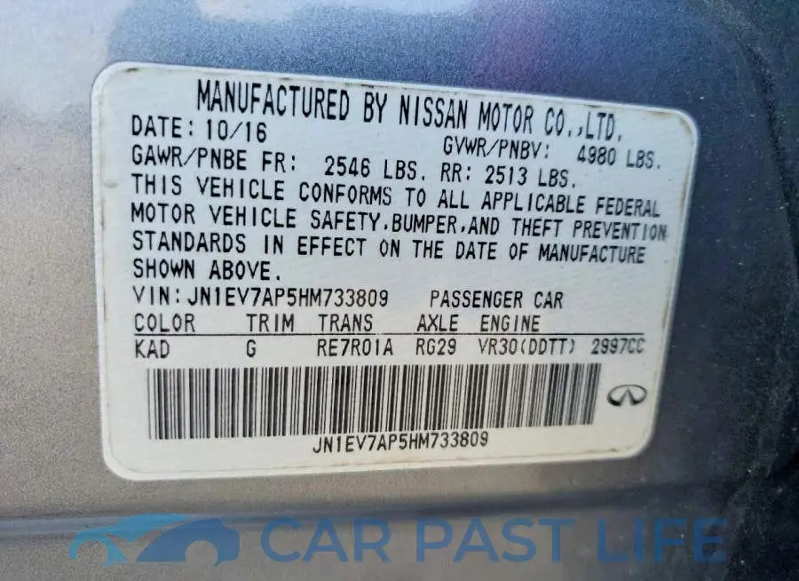 JN1EV7AP5HM733809# 12