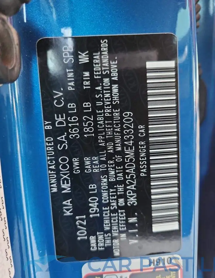 3KPA25AD5ME433209# 12