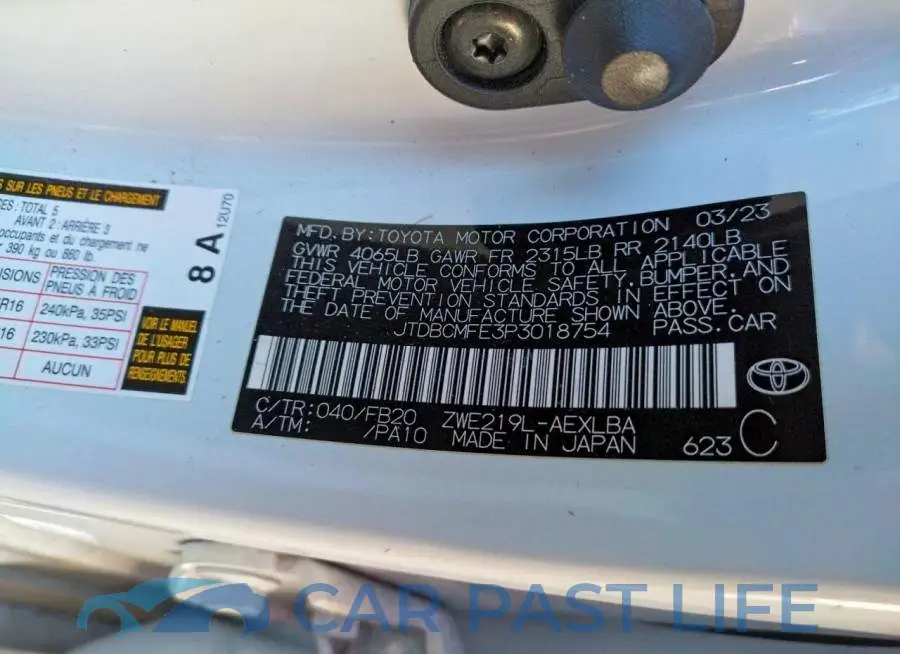JTDBCMFE3P3018754# 13