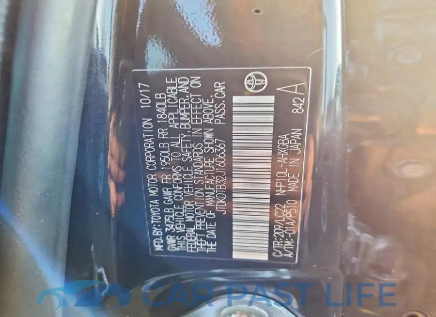 JTDKDTB32J1606367# 12