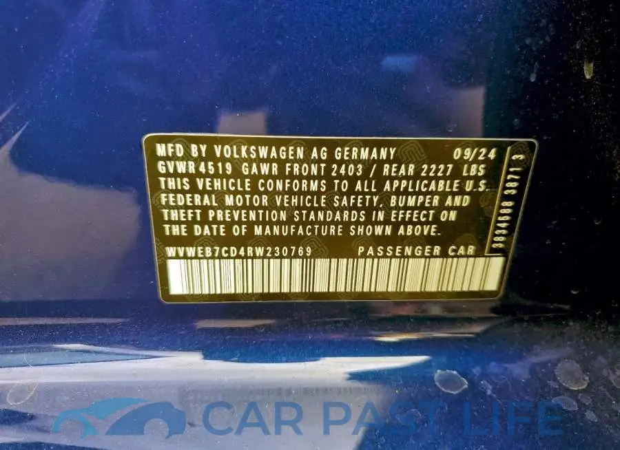 WVWEB7CD4RW230769# 12
