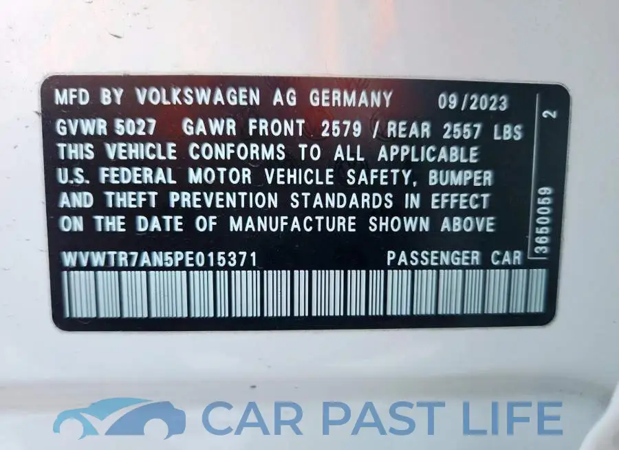 WVWTR7AN5PE015371# 13