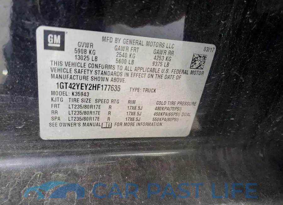 1GT42YEY2HF177635# 12