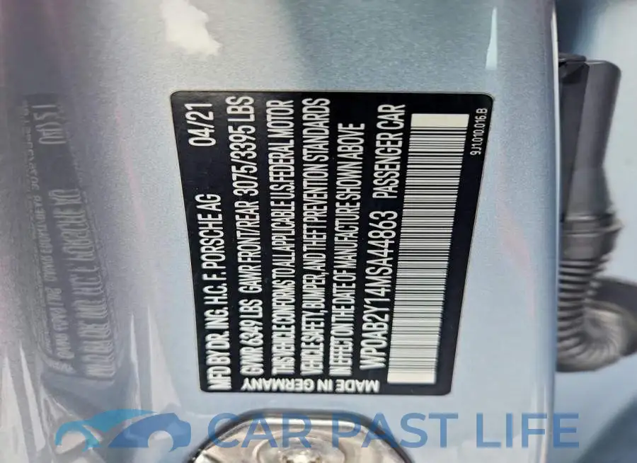 WP0AB2Y14MSA44863# 13