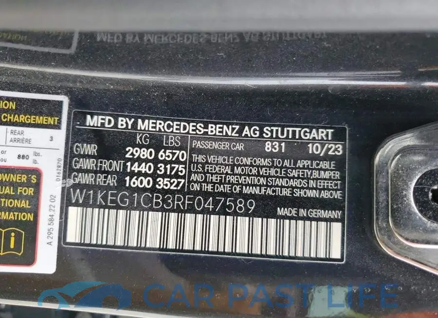 W1KEG1CB3RF047589# 12
