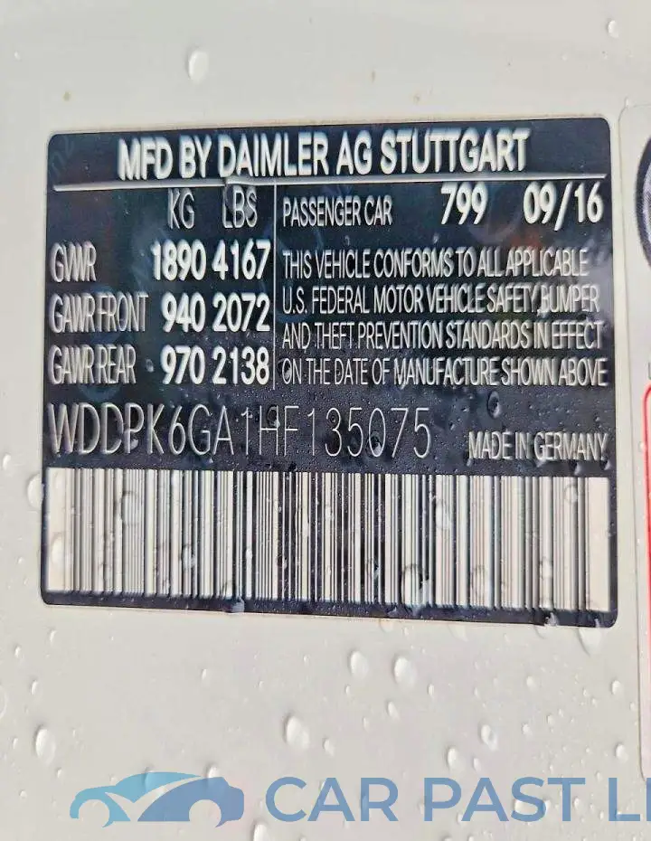 WDDPK6GA1HF135075# 13