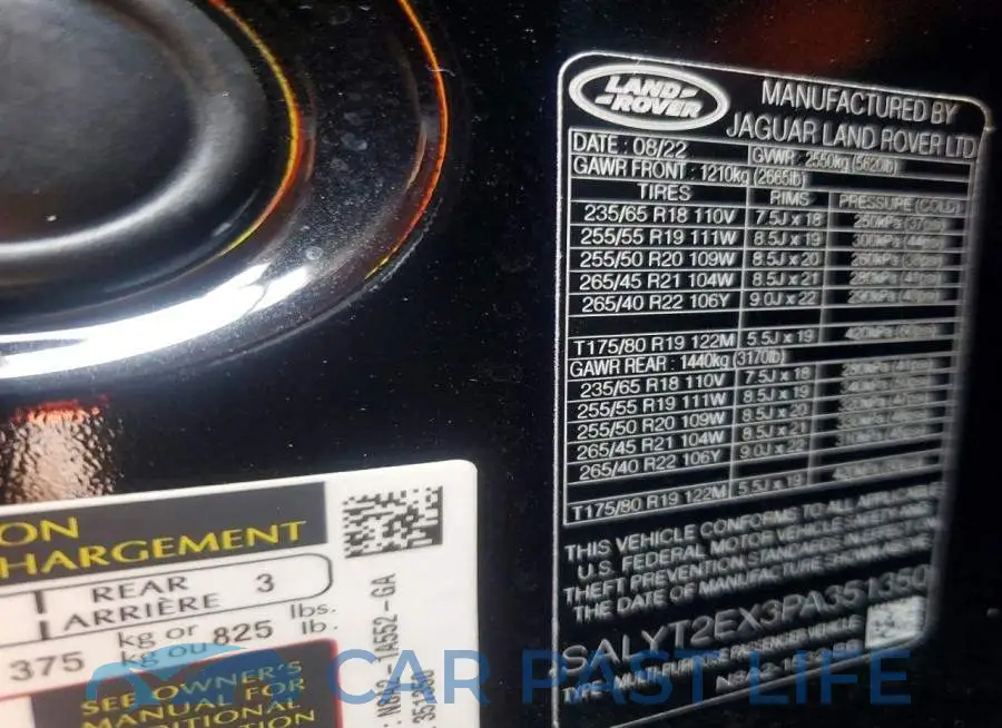 SALYT2EX3PA351350# 14