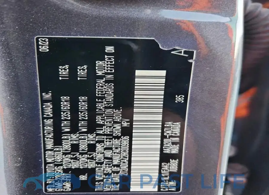 2T2ADCAZ2RC009806# 14