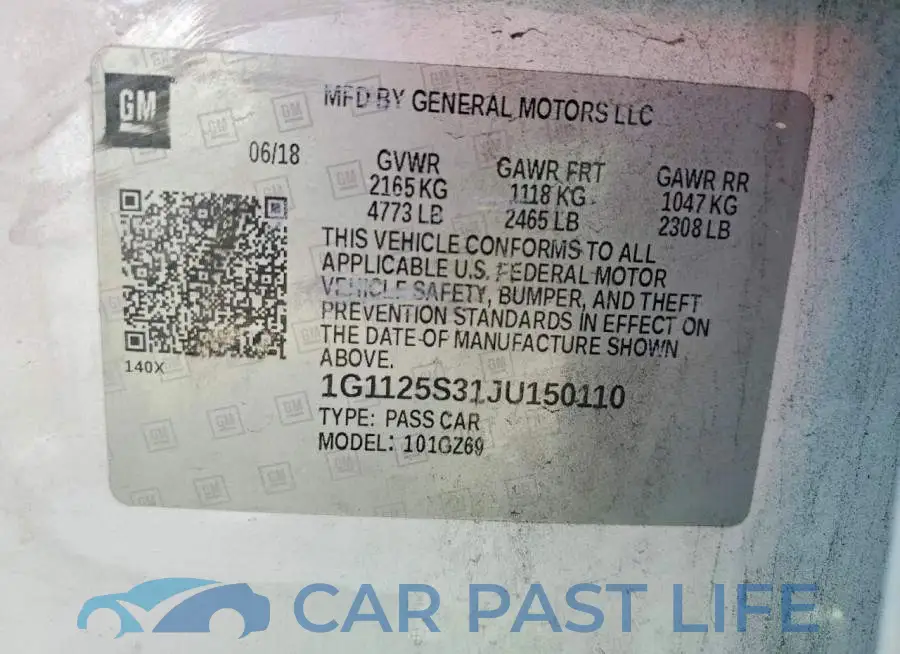 1G1125S31JU150110# 13