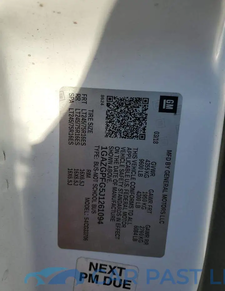 1GAZGPFG5J1261094# 14