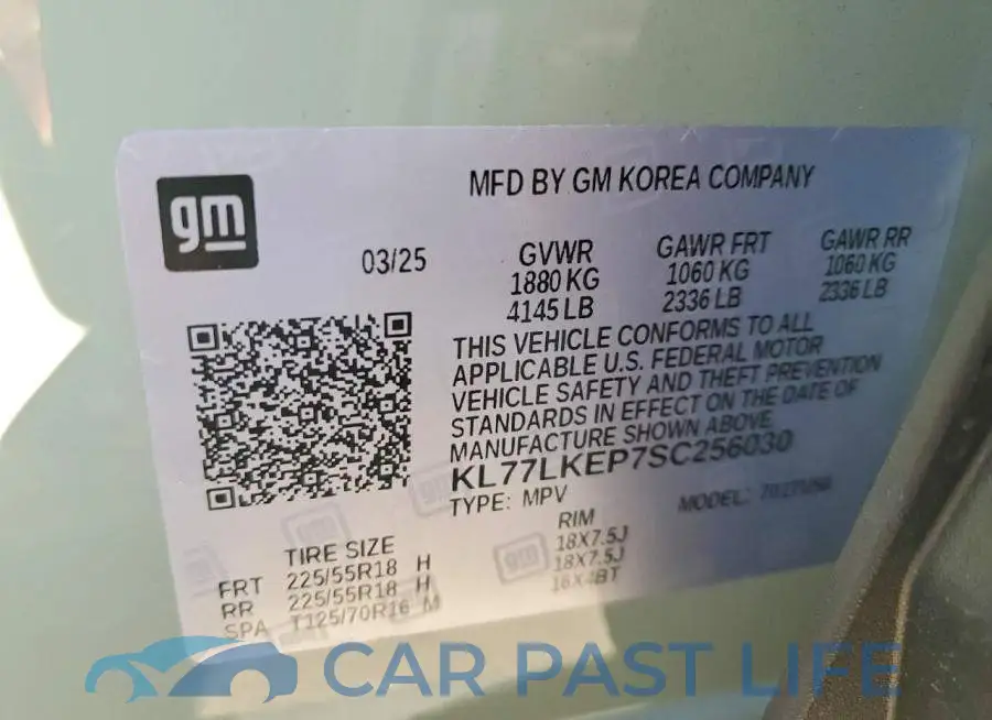 KL77LKEP7SC256030# 13