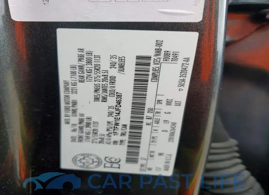 1FTFW1E14JFD46387# 12